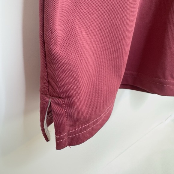Maelreg Men's Performance‎ Golf Polo  Shirt Burgundy/White Short Sleeve 2XL - Picture 16 of 16